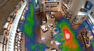 Example of a heat map in a retail application